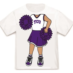 TCU Horned Frogs Heads Up! Cheerleader Baby/Toddler T-Shirt