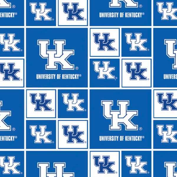 Kentucky Wildcats 100% Cotton Fabric - Officially Licensed Fabric by Sykel