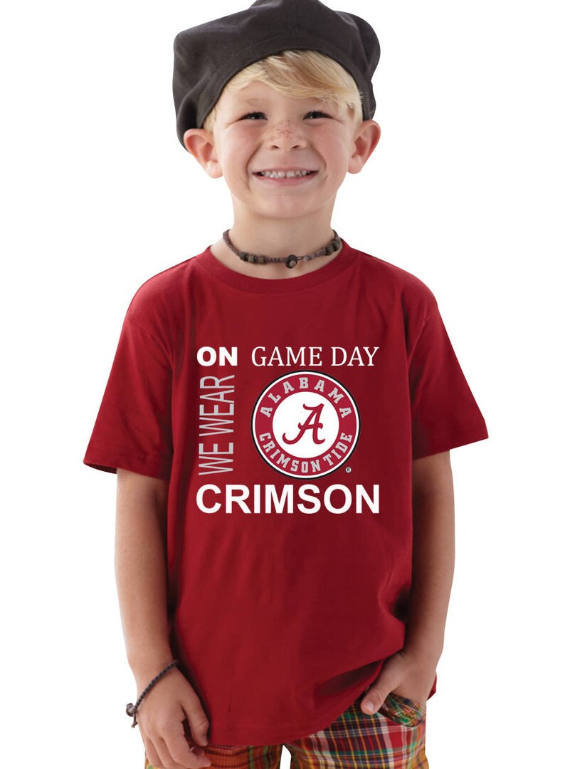 Alabama Crimson Tide on Gameday Baby/toddler Tshirt Etsy