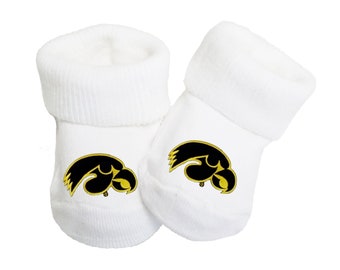 Iowa Hawkeyes Baby Toe Booties