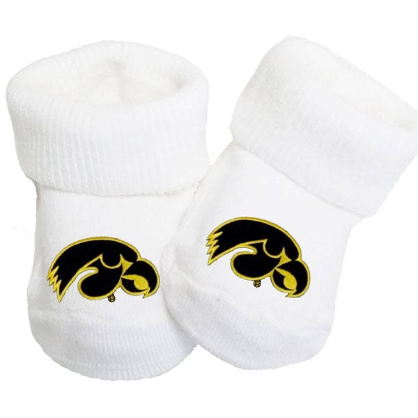 Iowa Hawkeyes Baby Toe Booties