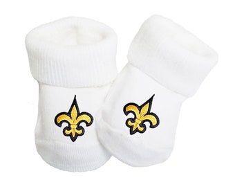 Future Tailgater Baby Toe Bootie Socks for New Orleans Football Fans For New Orleans Fans