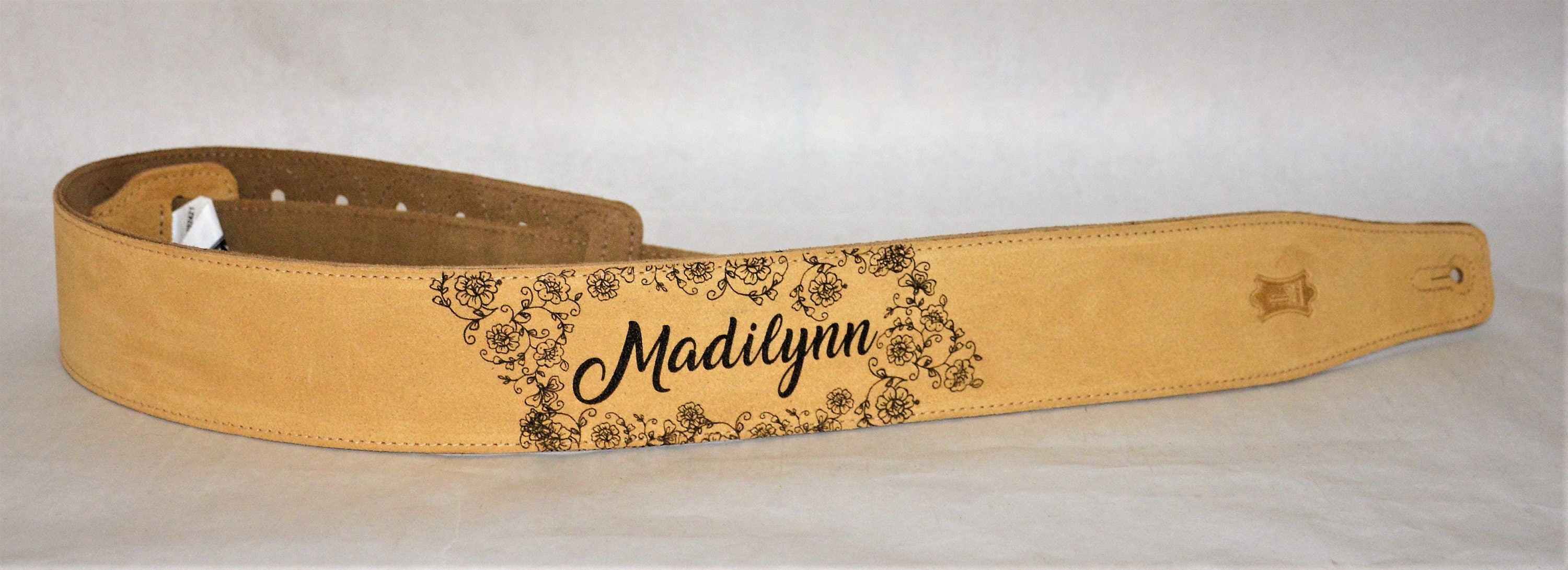 Custom Engraved Suede Guitar straps custom guitar straps Etsy