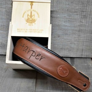 Signature Series Carving Leather Custom Engraved Guitar Strap ...