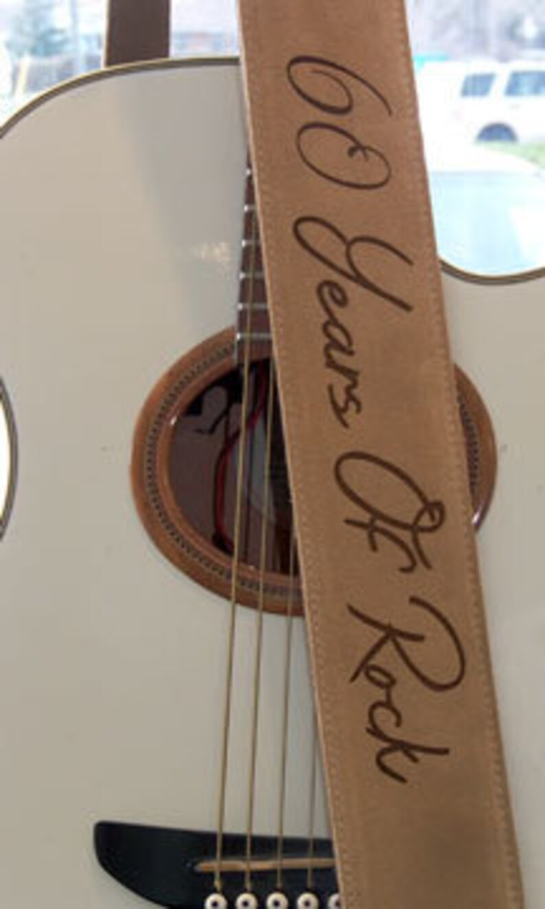 Custom Engraved Suede Guitar Straps Custom Guitar Straps Etsy