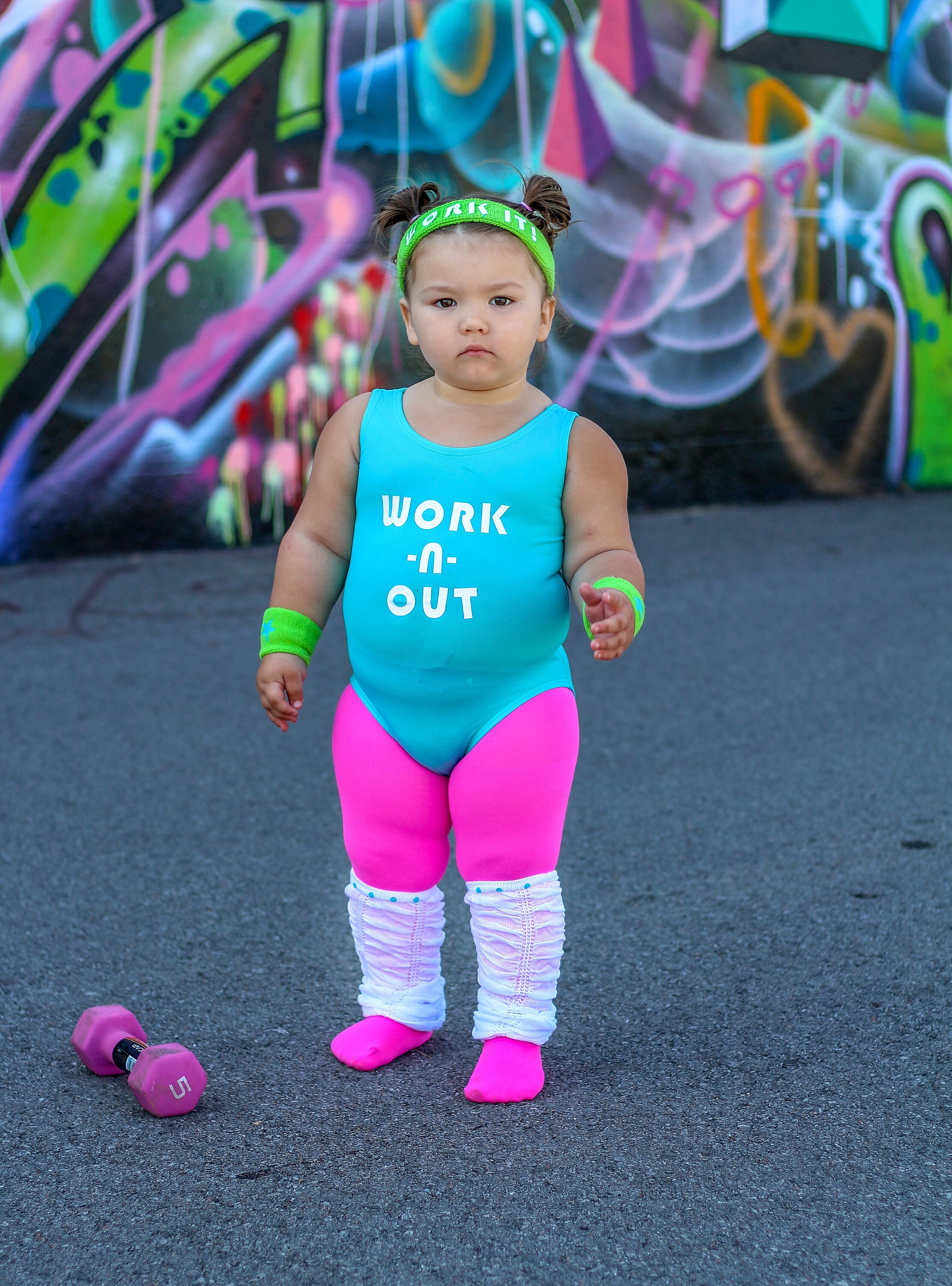 Simple Toddler 80S Workout Costume for Women
