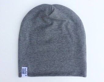 GRAVEL - Slouchy Beanie - newborn, baby, toddler, kid, teen & adult