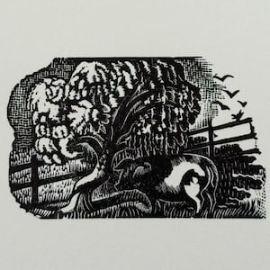 Eric Ravilious Original Woodcut - Available Mounted & Matted - 10 x 8 Inches