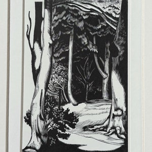 John Nash (1893-1977) Woodcut Print - The Book Of The Tree, 1927 - Available Mounted And Matted - 10 x 8 Inches