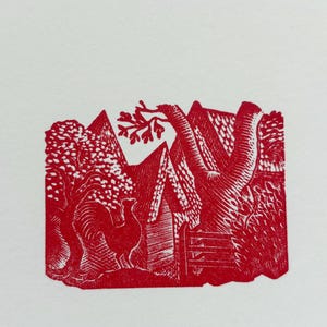 Eric Ravilious Original Woodcut - Size 10 x 8 Inches