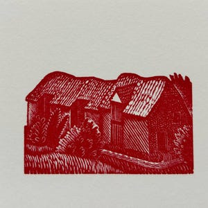 Eric Ravilious Original Woodcut - Size 10 x 8 Inches