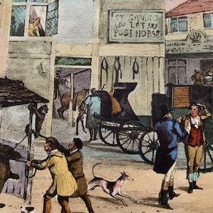 Original 1905 Antique Lithograph Hunting Print By Henry Alken - Available Mounted & Matted In Antique White - 12 x 10 Inches
