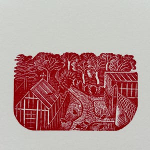 Eric Ravilious Original Woodcut - Available Mounted & Matted - 10 x 8 Inches