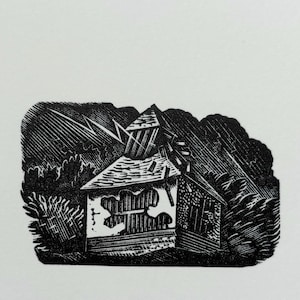 Eric Ravilious Original Woodcut - Size 10 x 8 Inches