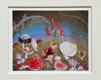セドリック・モリス（1889-1982）の絵画版画「黒いチューリップ