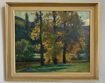 ジョージ・ワイスボルト（1928-2013） - 20世紀の油彩画、丘の上の