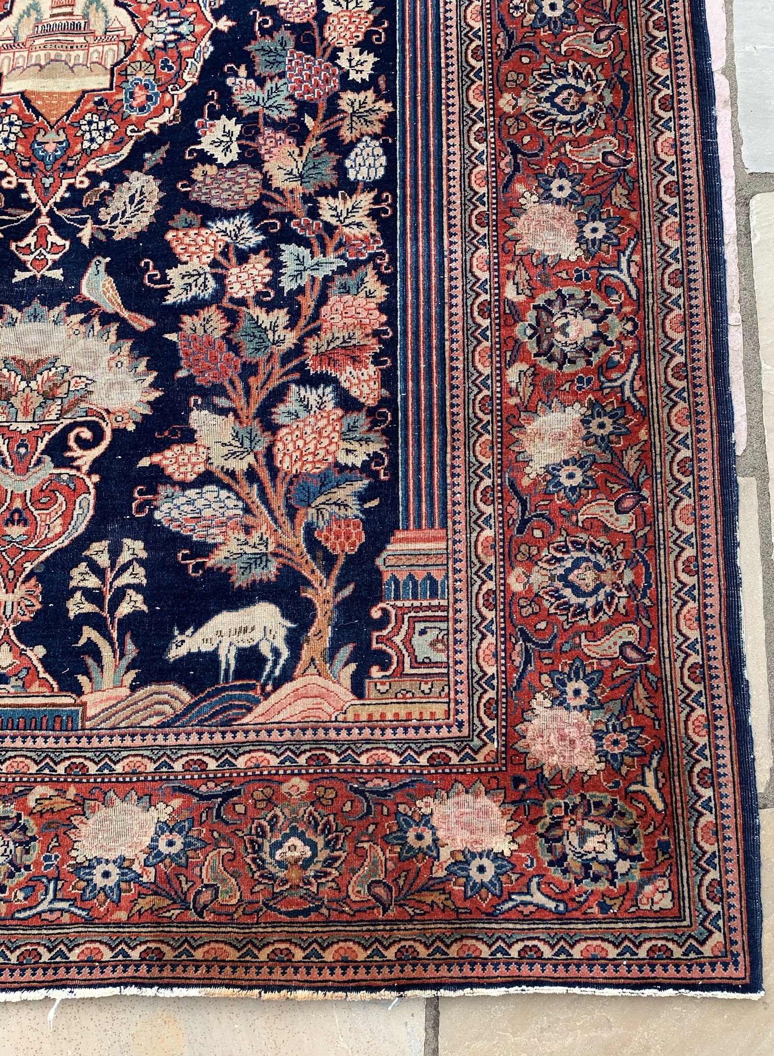 Vintage Persian Silk Tree of Life Rug 200 x 135 cm Home Etsy