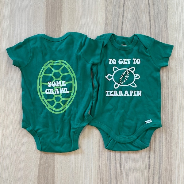Some Crawl to Get to Terrapin - Grateful Dead Baby Bodysuit • Baby Shower Gift