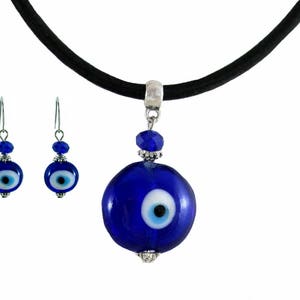 Evil Eye Jewelry Necklace Bracelet Earrings Anklets Sets FREE Organza Gift Bag