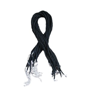 Wholesale Lot 10pcs 20&#39;&#39; Silky Twisted Necklace Cord with  2&quot; Extension Chain 5 Colors