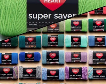 Red Heart Super Saver Yarn Your choice of color! Knitting or Crocheting Yarn