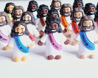 Mini Jesus Figures, 3 Skin Tones to choose from-w/wo Gift Bags Perfect Easter Gift