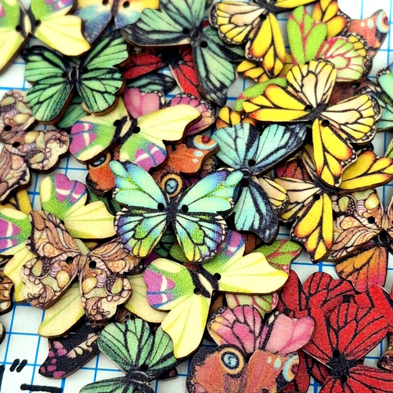 Butterfly Buttons - Etsy