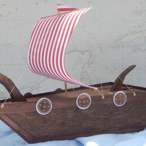 Sailing Urns, Ship Urns, Wooden Urn, Wood Urns, Viking Ship Urn, Viking Urns, Viking Ship,Viking Boat Urn, Pirate Ship Urn, Sail Ship Urns image 3