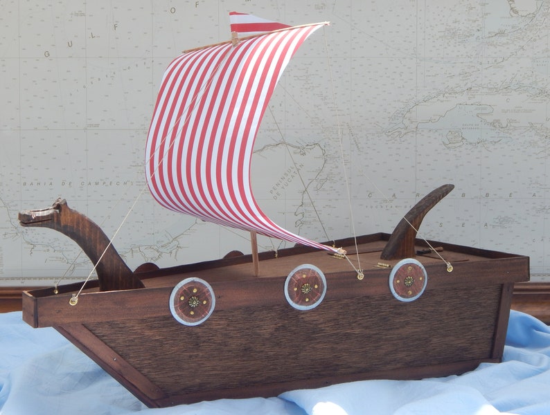 Sailing Urns, Ship Urns, Wooden Urn, Wood Urns, Viking Ship Urn, Viking Urns, Viking Ship,Viking Boat Urn, Pirate Ship Urn, Sail Ship Urns image 3