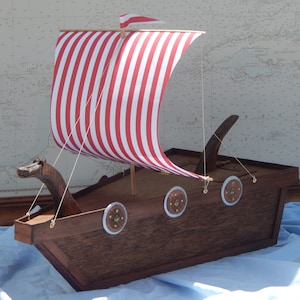 Sailing Urns, Ship Urns, Wooden Urn, Wood Urns, Viking Ship Urn, Viking Urns, Viking Ship,Viking Boat Urn, Pirate Ship Urn, Sail Ship Urns image 1