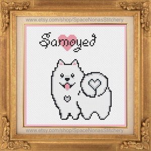 Samoyedo - Patrón Punto de Cruz - PDF Descargable