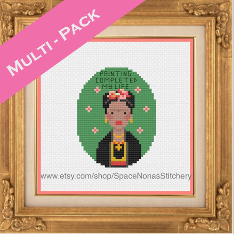 MULTI-PACK OF 9 - Heroines - Cross Stitch Patterns - Downloadable PDFs 