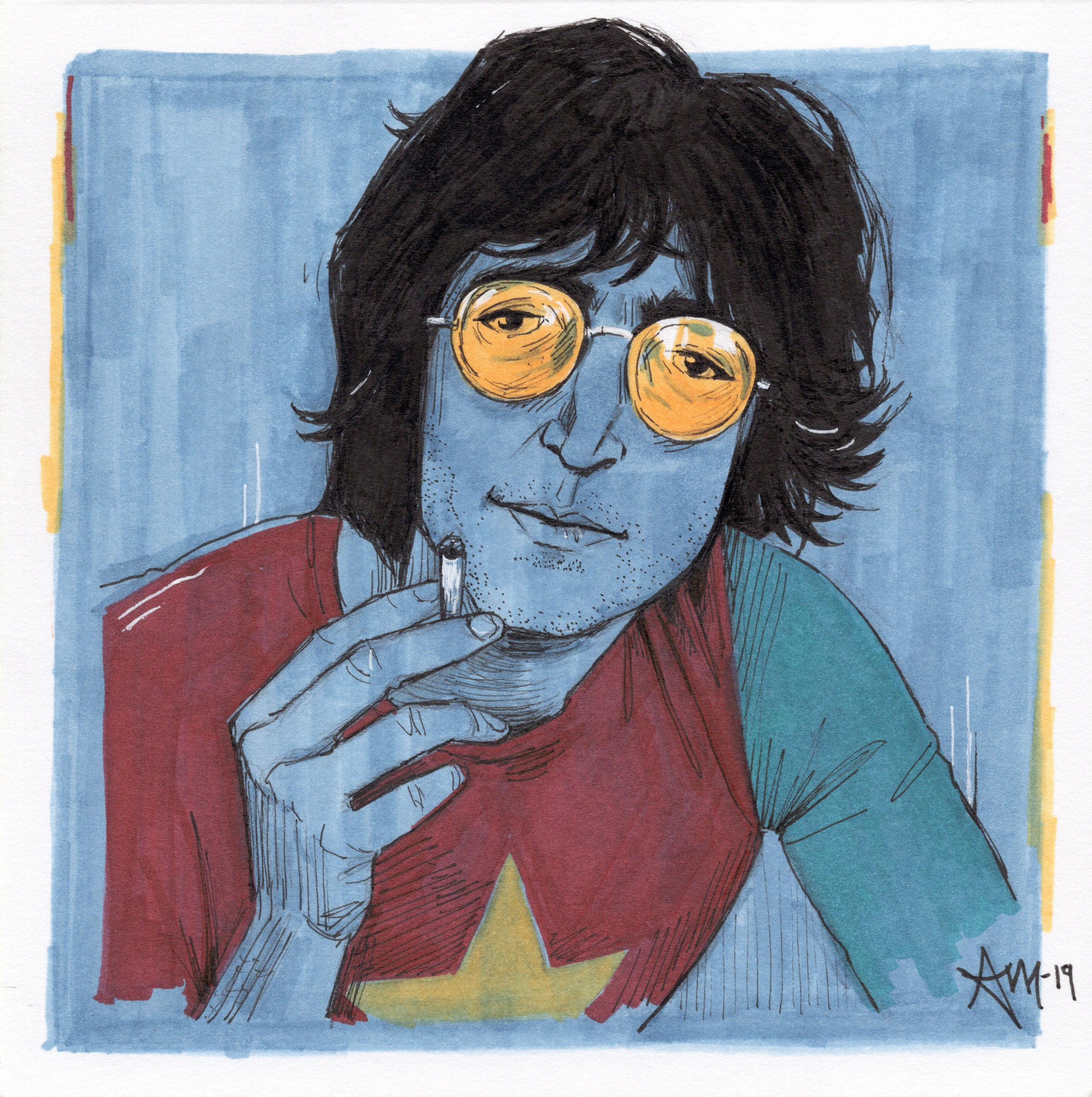 John Lennon 'imagine' Era Art Print - Etsy
