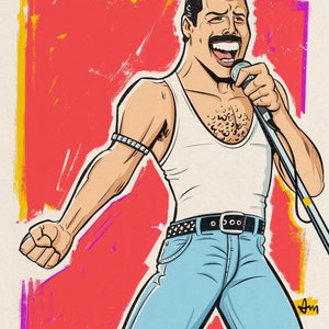 Freddie Mercury at Live Aid