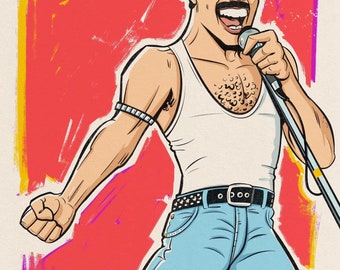 Freddie Mercury at Live Aid