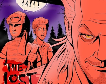 The Lost Boys Poster | 80s Vampire Movie Art