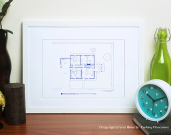Family Guy Poster Floorplan Family Guy Gift Family Guy Art