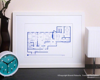 Carrie Bradshaw Apartment Floor Plan Sex And The City Etsy