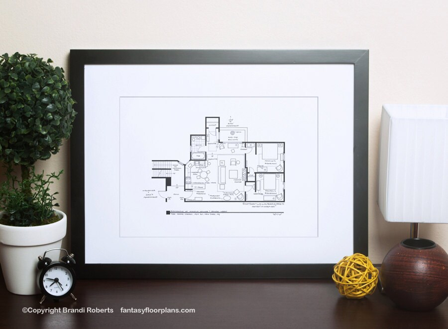 Friends appartement Floor Plan T-shirt femme Friends appartement Floor Plan T-shirt femme