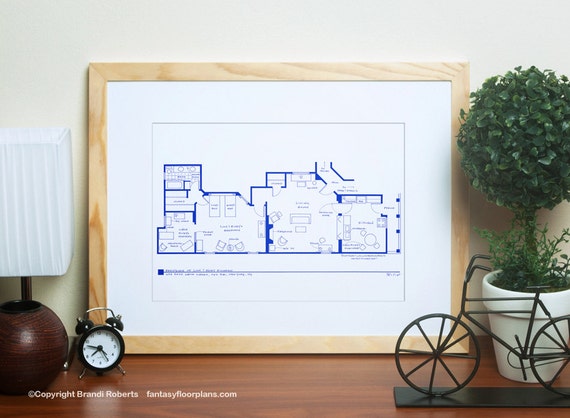 I Love Lucy 2nd Apartment Floor Plan Famous TV Show Floor