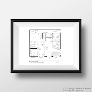 Mayberry Courthouse Floor Plan | The Andy Griffith Show | Sheriff Andy Taylor and Barney Fife Poster | Unique gift for Christmas