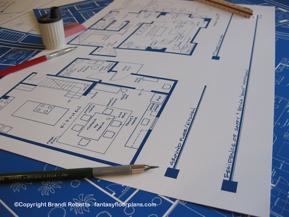 Absolutely Fabulous Apartment Floor Plan Poster Ab Fab Etsy