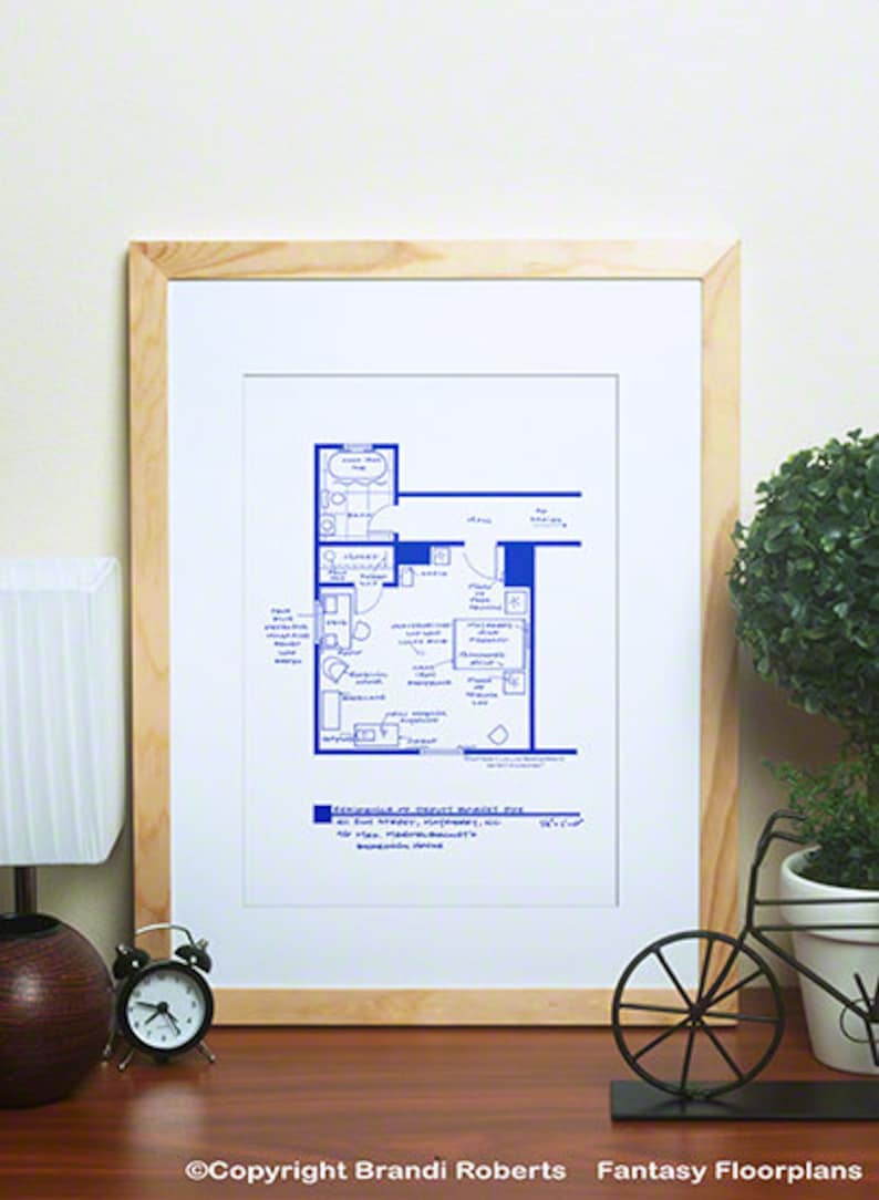 The Andy Griffith Show Floor Plans Unique Set of 4