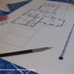 Bewitched TV Show House Floor Plan - 2nd Floor - Home of Samantha & Darrin Stephens - Gifts for Engineers - Christmas Gifts