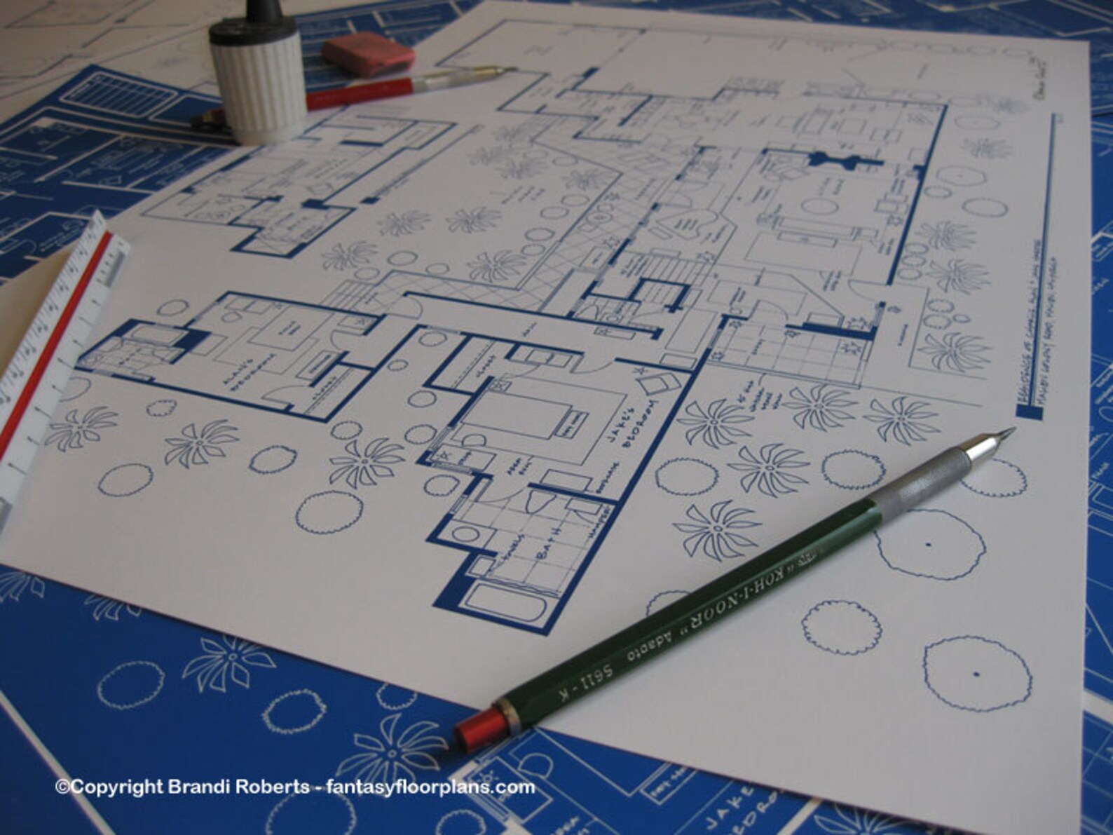 Charlie Harper Home Floor Plan Blueprint Poster for Home of Etsy