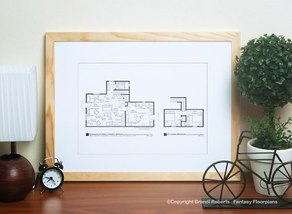 Sanford And Son House Floor Plan Blueprint For Home Of Fred Etsy