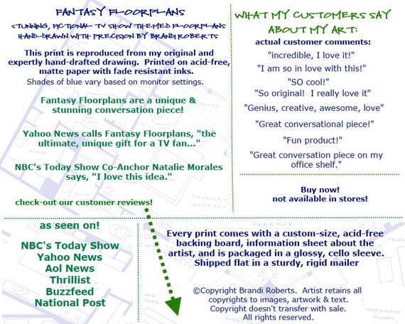 Mad Men Floor Plan For Offices Of Sterling Cooper Hand Drawn Etsy
