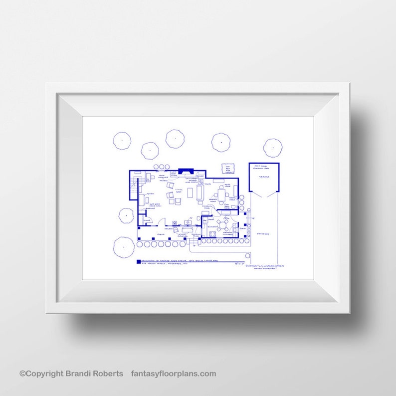 Andy Griffith Show House Floor Plan TV Show Floor Plan Etsy