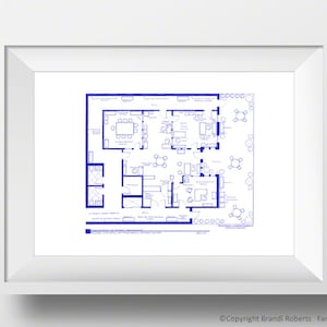 Parks and Recreation Floor Plan | Parks and Rec TV Blue Print | Pawnee City Hall Office | Parks and Recreation Art | Christmas gift!