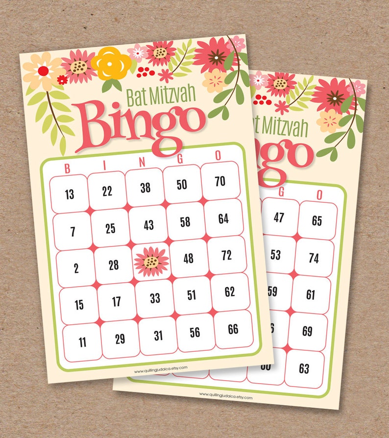 30 Bat Mitzvah Bingo Playing cards - Bingo Getting in touch with Card - Printable Do-it-yourself - Prompt Down load: Floral Center Selection photograph relating to Printable Bingo Calling Cards titled 30 Bat Mitzvah Bingo Playing cards - Bingo Getting in touch with Card - Printable Do it yourself - Prompt Down load: Floral Middle Choice